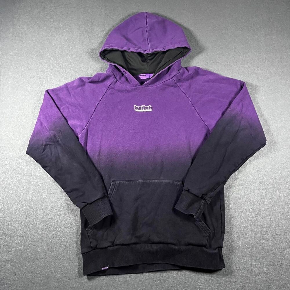 Unbranded Men's Purple and Black Hoodie